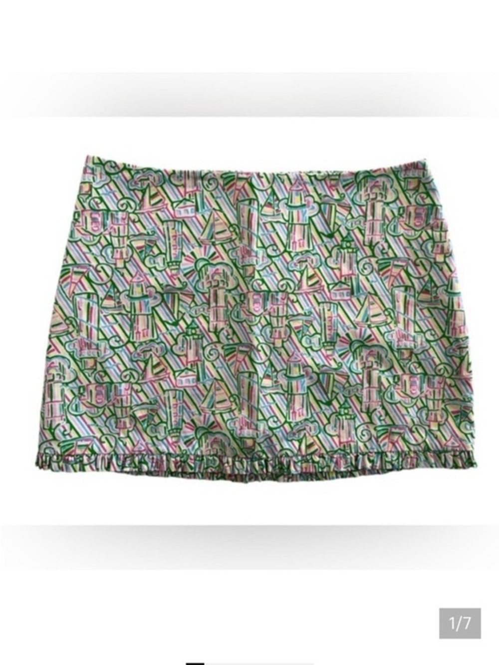 Lilly Pulitzer Callie Guiding Light ruffle skirt